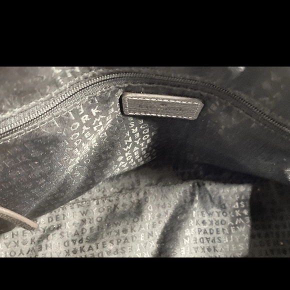 ♠️KATE SPADE♠️ AUTHENTIC New York Laurel Way Reiley GREY EMBELLISHED Crossbody - Picture 5 of 7